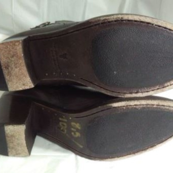 Frye Janis Shield Tall Boot Brown Leather 8.5 B - Picture 6 of 8